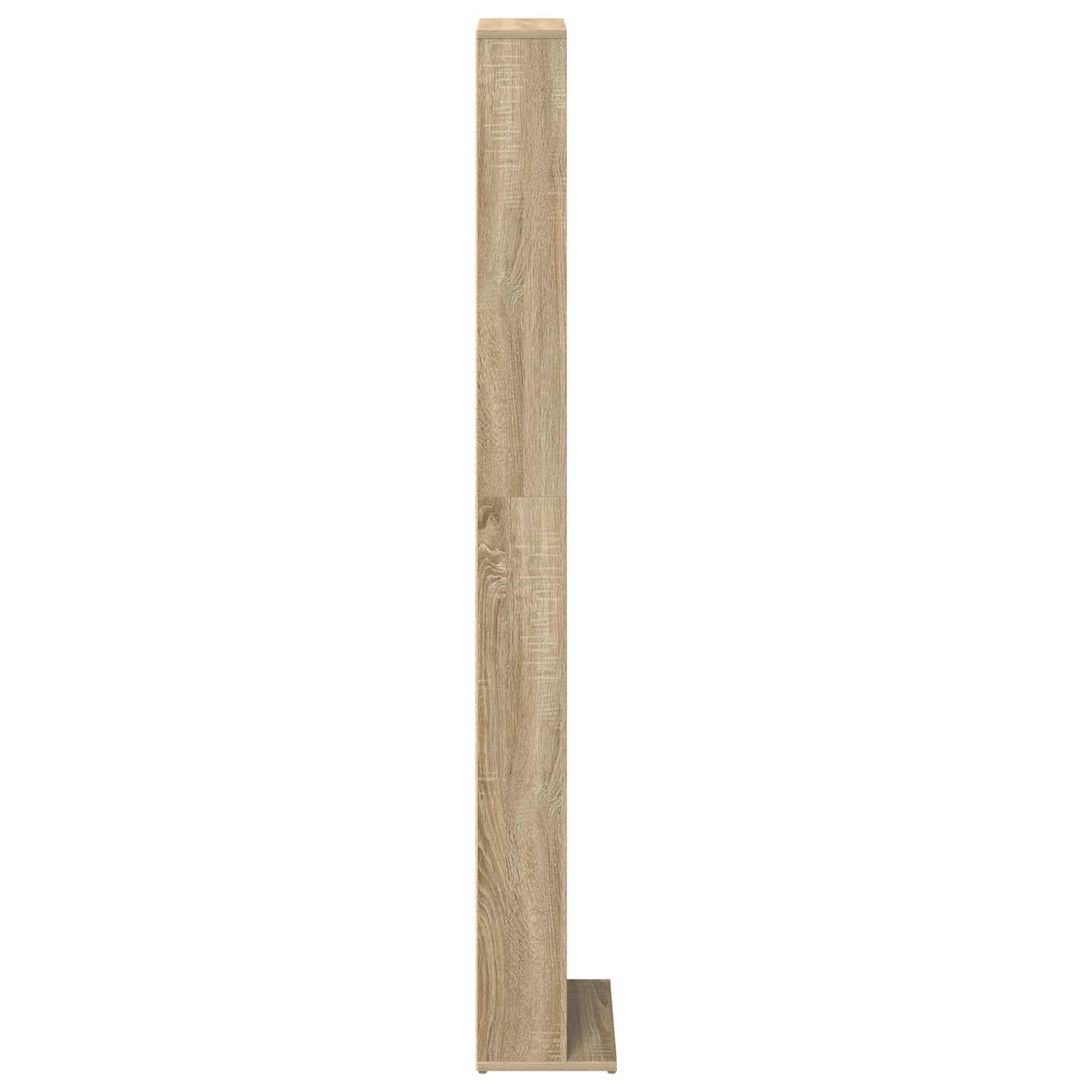 vidaXL CD Cabinet Sonoma Oak 33 x 23.5 x 175 cm Engineered Wood 5