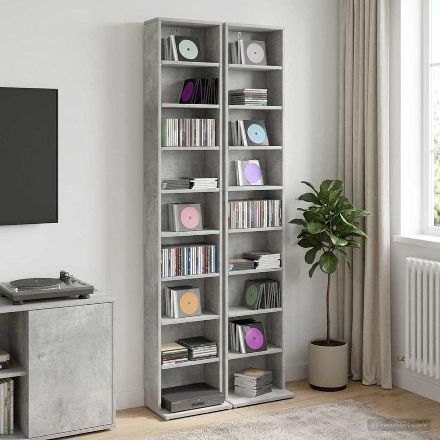 CD Cabinet 2 pcs Concrete Grey