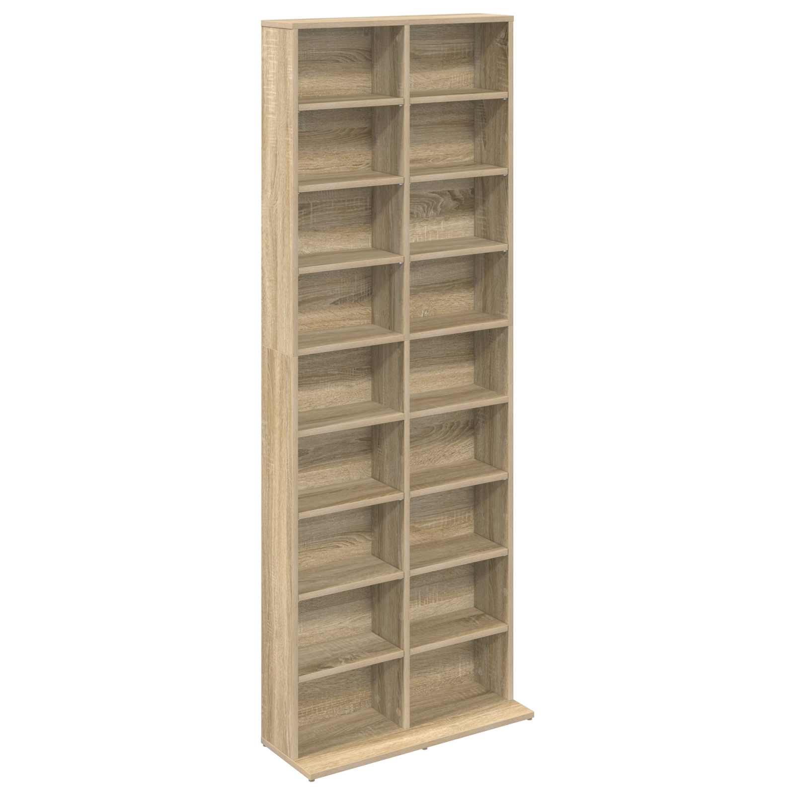 vidaXL CD Cabinet Sonoma Oak 65 x 23.5 x 175 cm Engineered Wood 2
