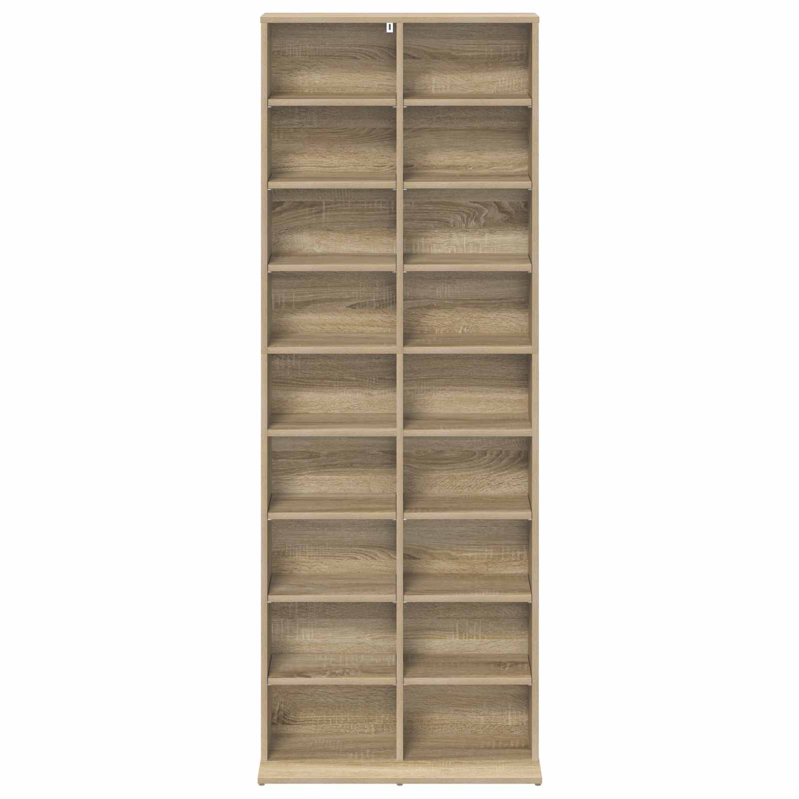 vidaXL CD Cabinet Sonoma Oak 65 x 23.5 x 175 cm Engineered Wood 4