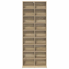 vidaXL CD Cabinet Sonoma Oak 65 x 23.5 x 175 cm Engineered Wood 4