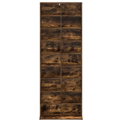 vidaXL CD Cabinet Smoked Oak 65 x 23.5 x 175 cm Engineered Wood 4