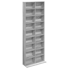 vidaXL CD Cabinet Grey Sonoma 65 x 23.5 x 175 cm Engineered Wood 2