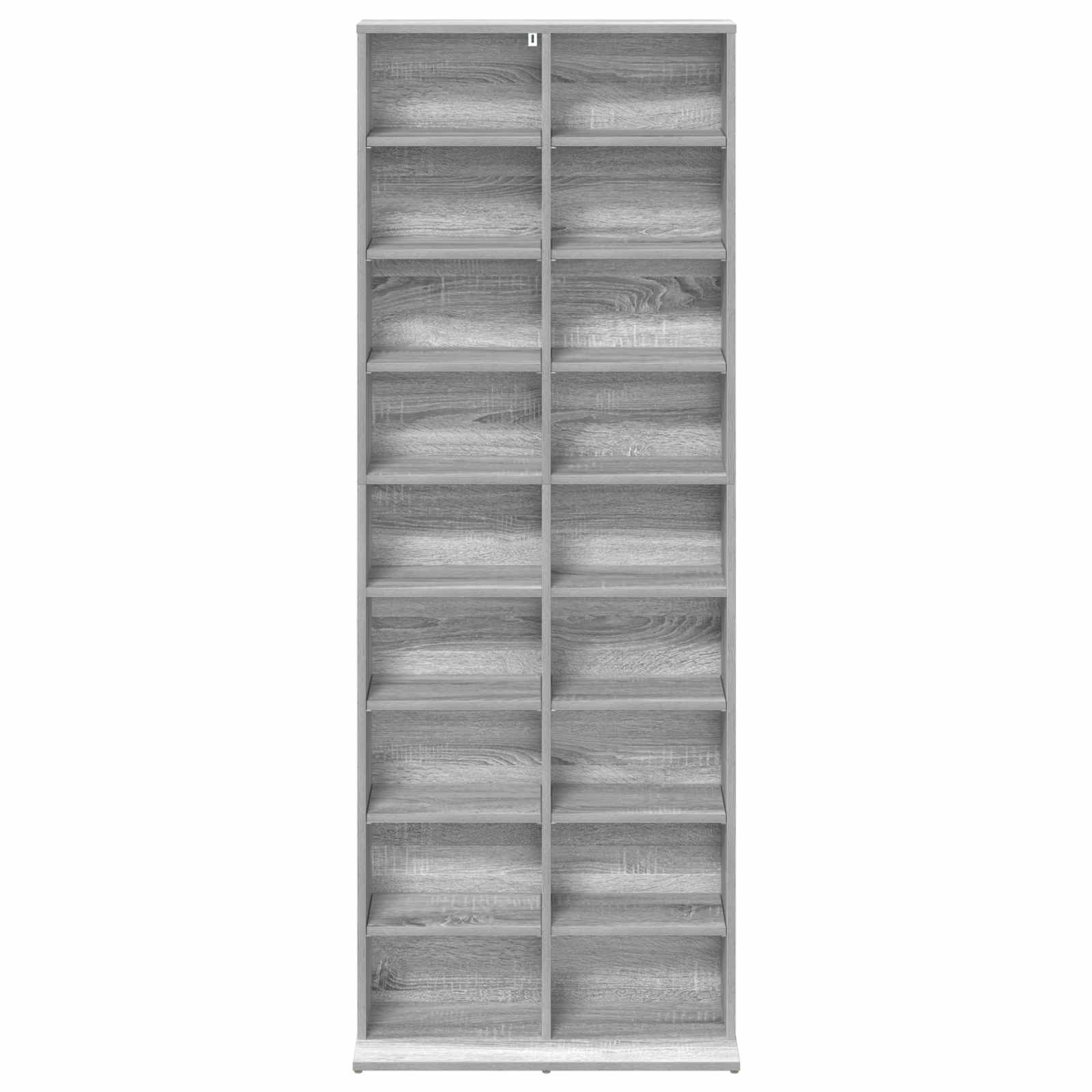 vidaXL CD Cabinet Grey Sonoma 65 x 23.5 x 175 cm Engineered Wood 4