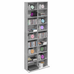 vidaXL CD Cabinet Grey Sonoma 65 x 23.5 x 175 cm Engineered Wood 3