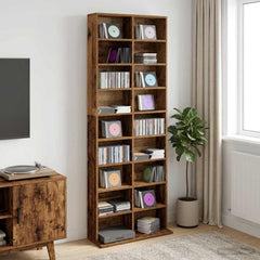 vidaXL CD Cabinet Old Wood 65 x 23.5 x 175 cm Engineered Wood 1