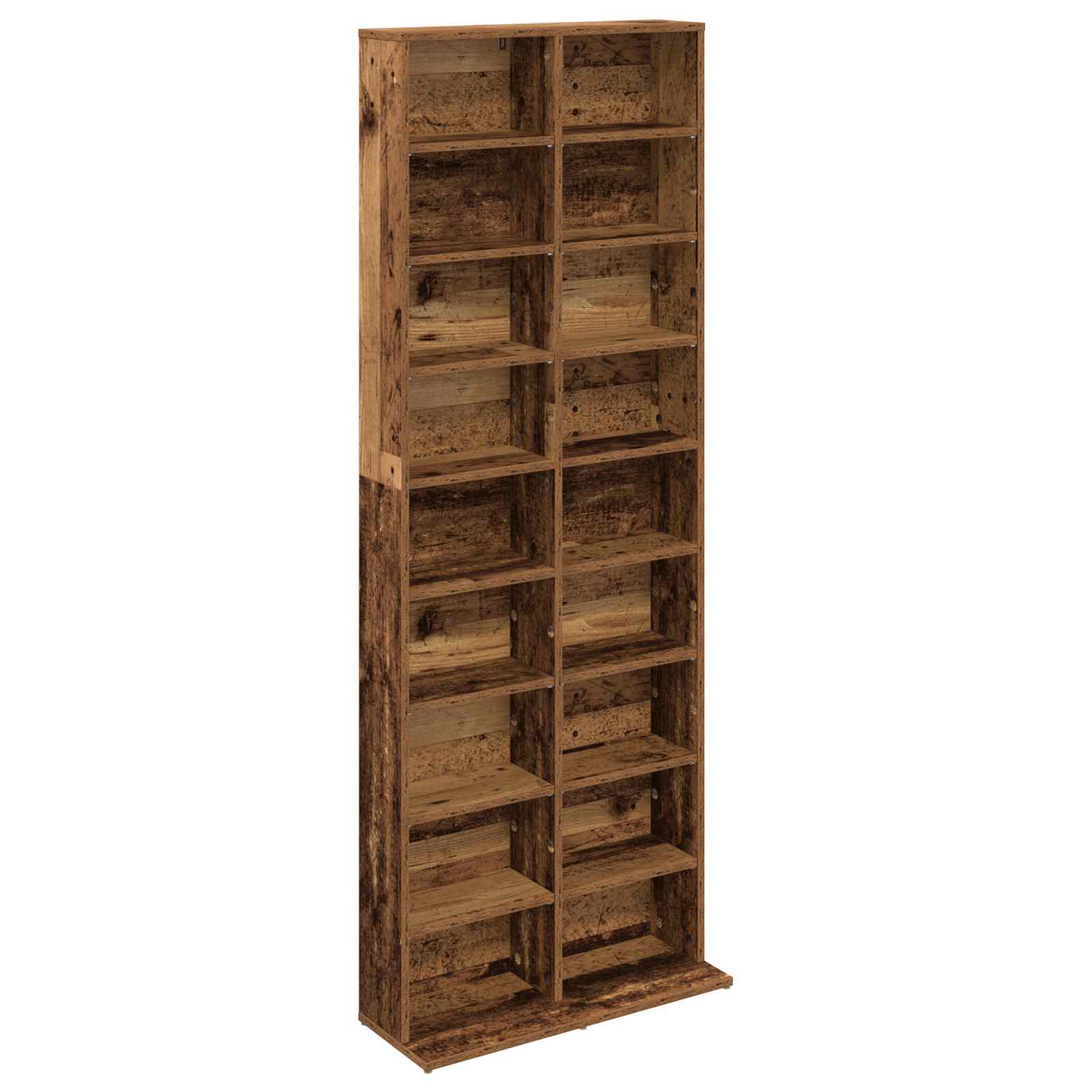 vidaXL CD Cabinet Old Wood 65 x 23.5 x 175 cm Engineered Wood 2