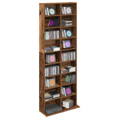 vidaXL CD Cabinet Old Wood 65 x 23.5 x 175 cm Engineered Wood 3