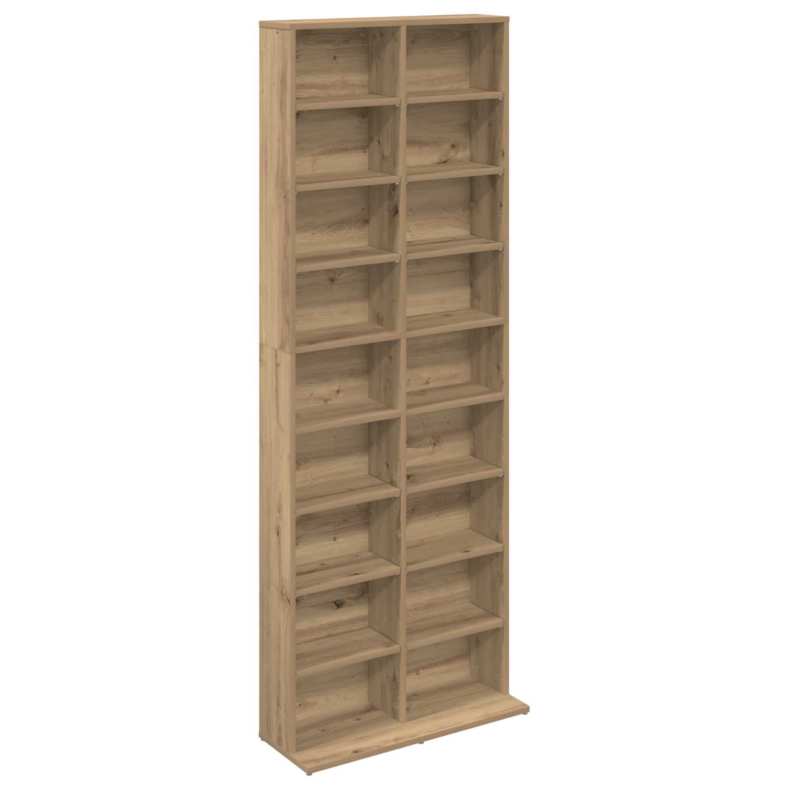 vidaXL CD Cabinet Artisan Oak 65 x 23.5 x 175 cm Engineered Wood 2