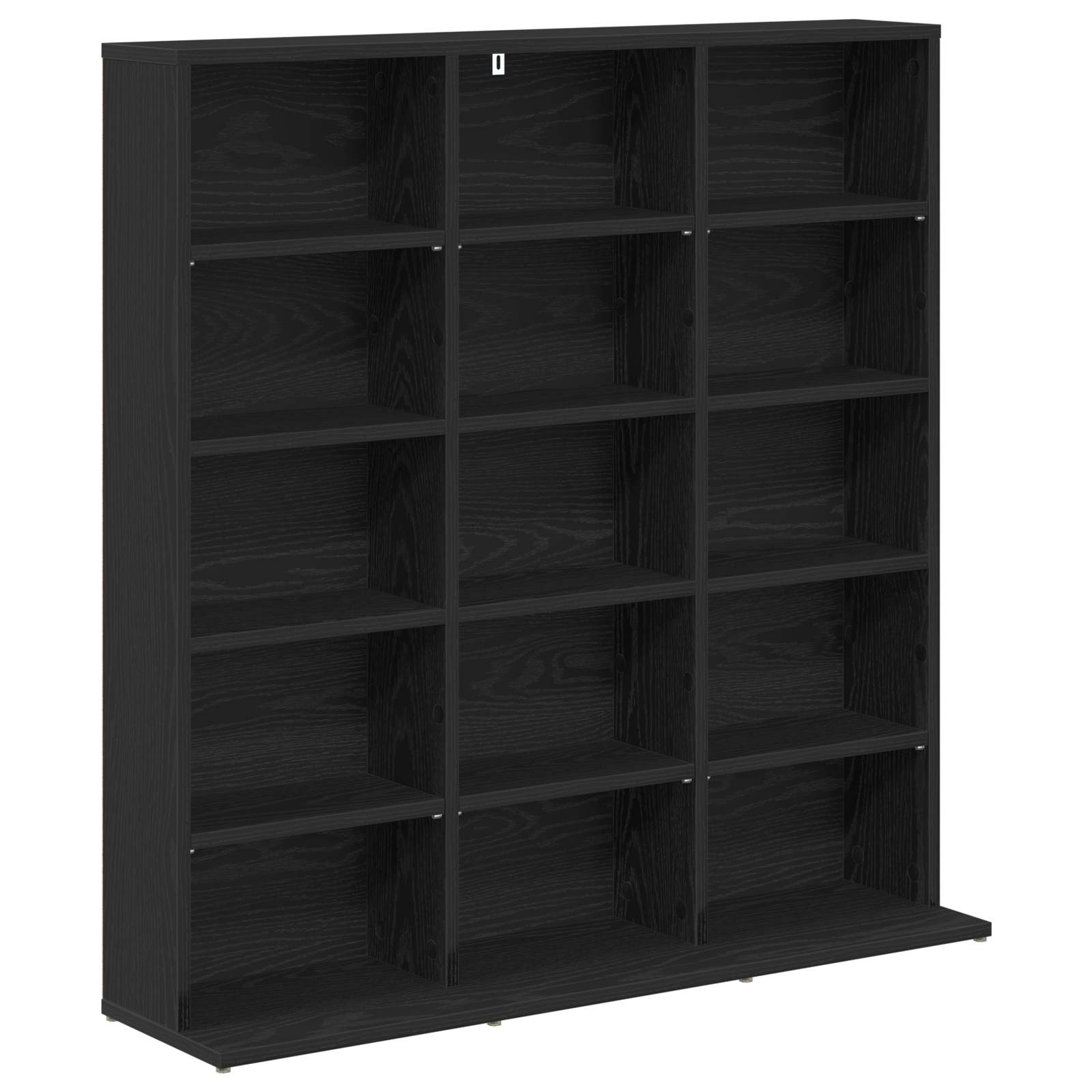 vidaXL CD Cabinet Black Oak 96 x 23.5 x 97.5 cm Engineered Wood 2
