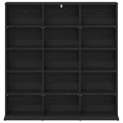 vidaXL CD Cabinet Black Oak 96 x 23.5 x 97.5 cm Engineered Wood 4