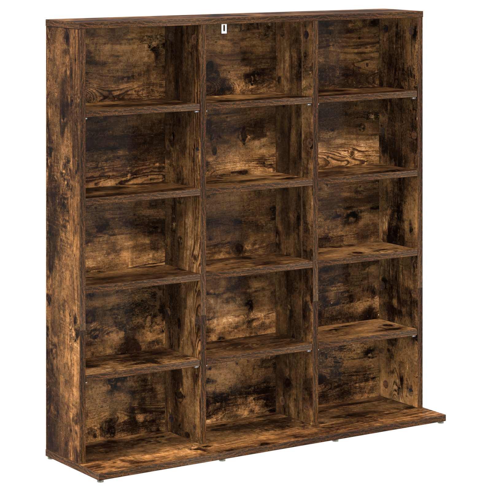 vidaXL CD Cabinet Smoked Oak 96 x 23.5 x 97.5 cm Engineered Wood 2