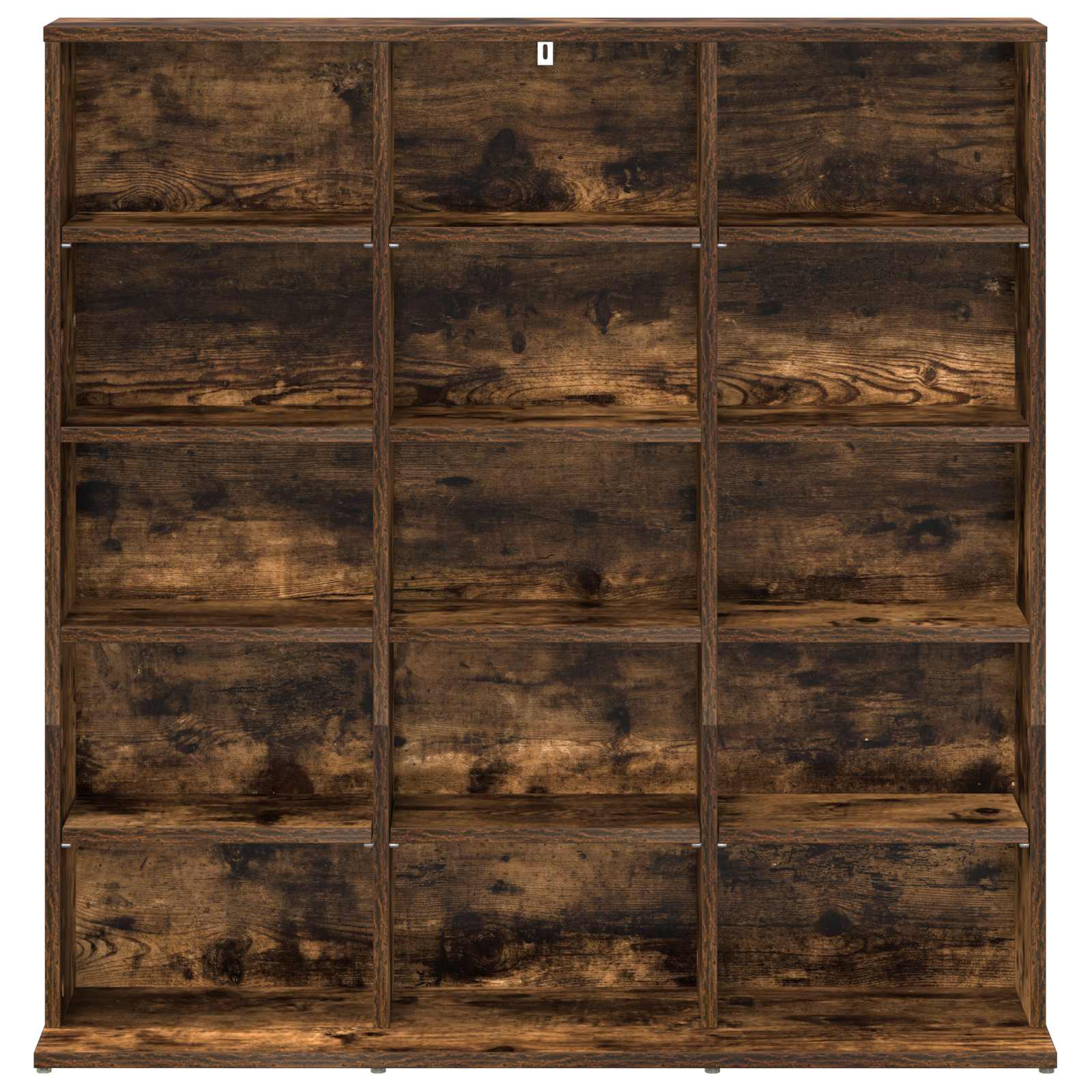 vidaXL CD Cabinet Smoked Oak 96 x 23.5 x 97.5 cm Engineered Wood 4