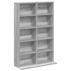 vidaXL CD Cabinet 2 pcs Grey Sonoma 65 x 23.5 x 97.5 cm 4