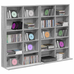 vidaXL CD Cabinet 2 pcs Grey Sonoma 65 x 23.5 x 97.5 cm 3