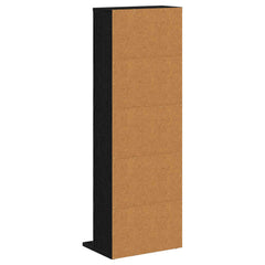 vidaXL CD Cabinet Black Oak 33 x 23.5 x 97.5 cm Engineered Wood 6