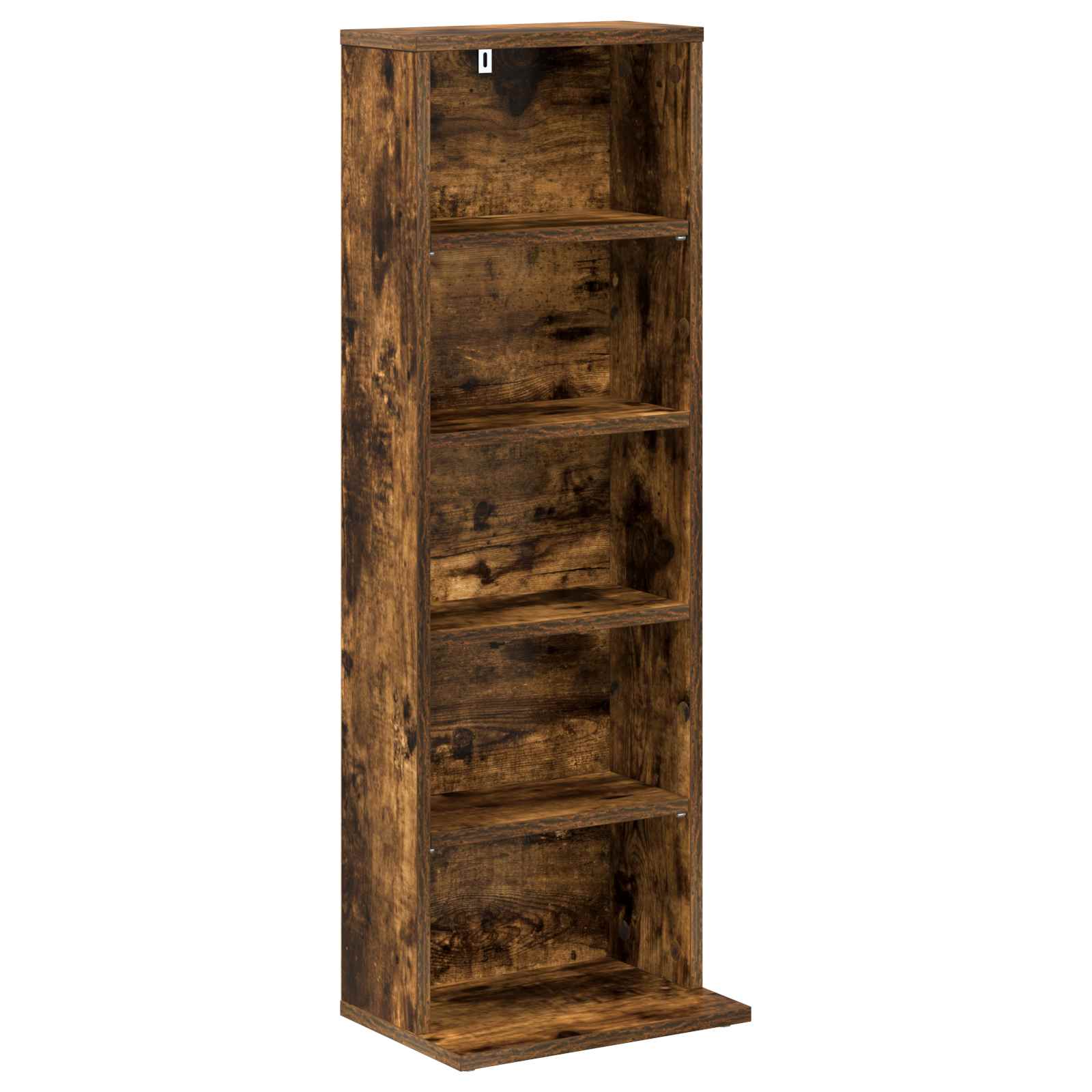 vidaXL CD Cabinet Smoked Oak 33 x 23.5 x 97.5 cm Engineered Wood 2