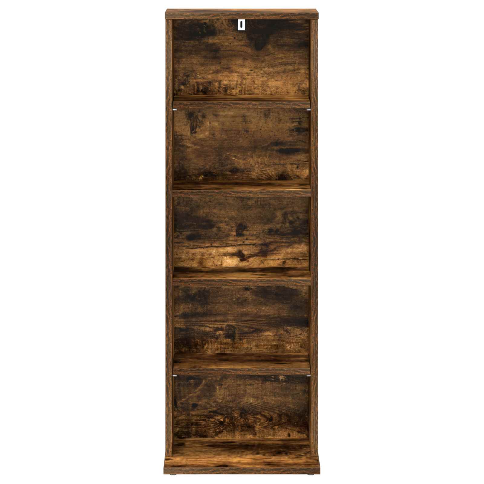 vidaXL CD Cabinet Smoked Oak 33 x 23.5 x 97.5 cm Engineered Wood 4