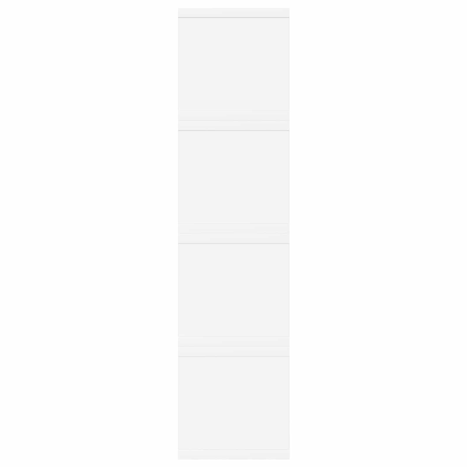 vidaXL CD Storage Rack 4 pcs White 40 x 17 x 17 cm Engineered Wood 6