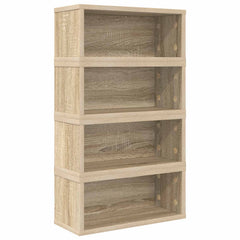 vidaXL CD Storage Rack 4 pcs Sonoma Oak 40 x 17 x 17 cm 5