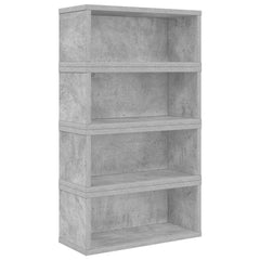vidaXL CD Storage Rack 4 pcs Concrete Grey 40 x 17 x 17 cm 4