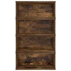 vidaXL CD Storage Rack 4 pcs Smoked Oak 40 x 17 x 17 cm 5