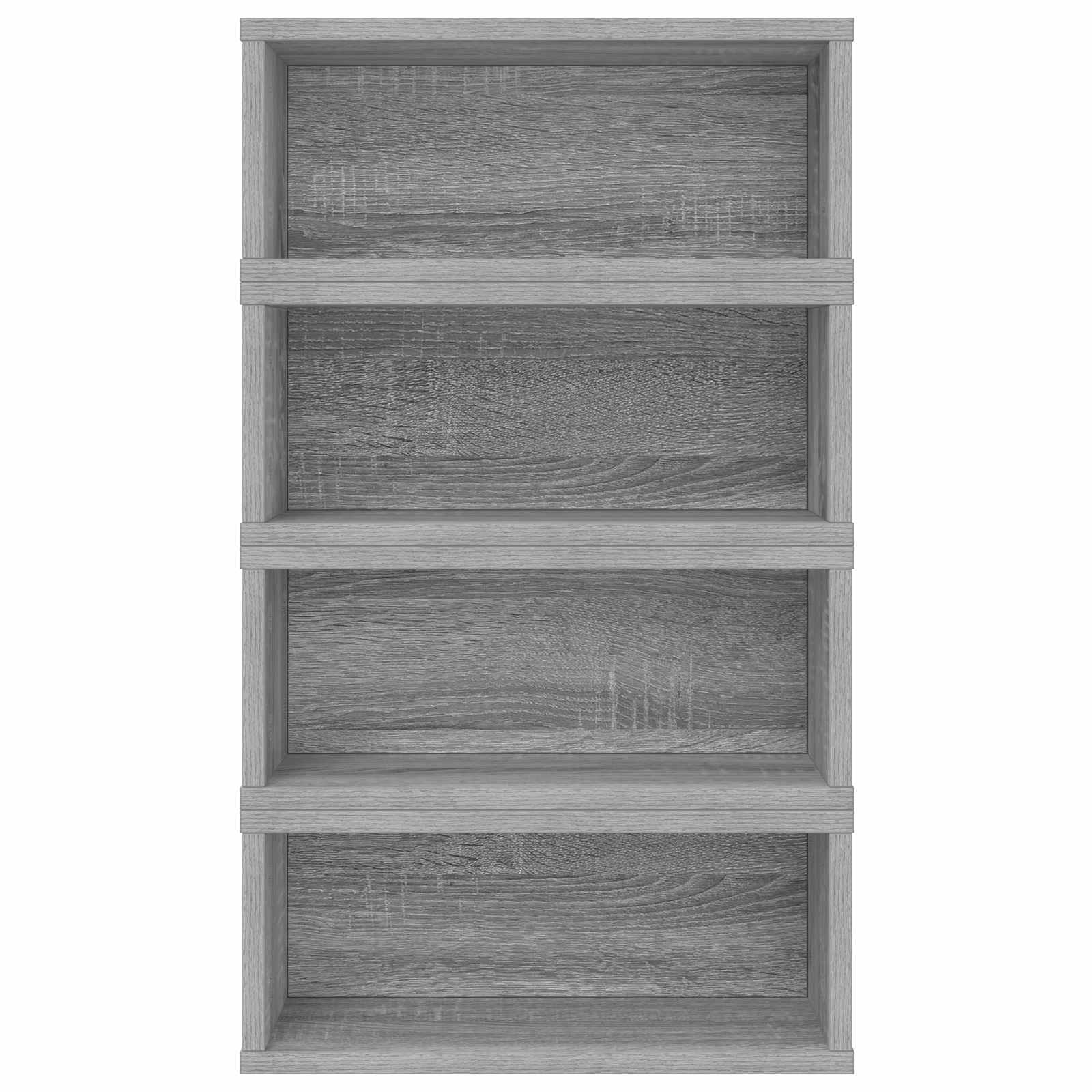 vidaXL CD Storage Rack 4 pcs Grey Sonoma 40 x 17 x 17 cm 5