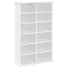 CD Cabinet 2 pcs White Engineered Wood, image 4