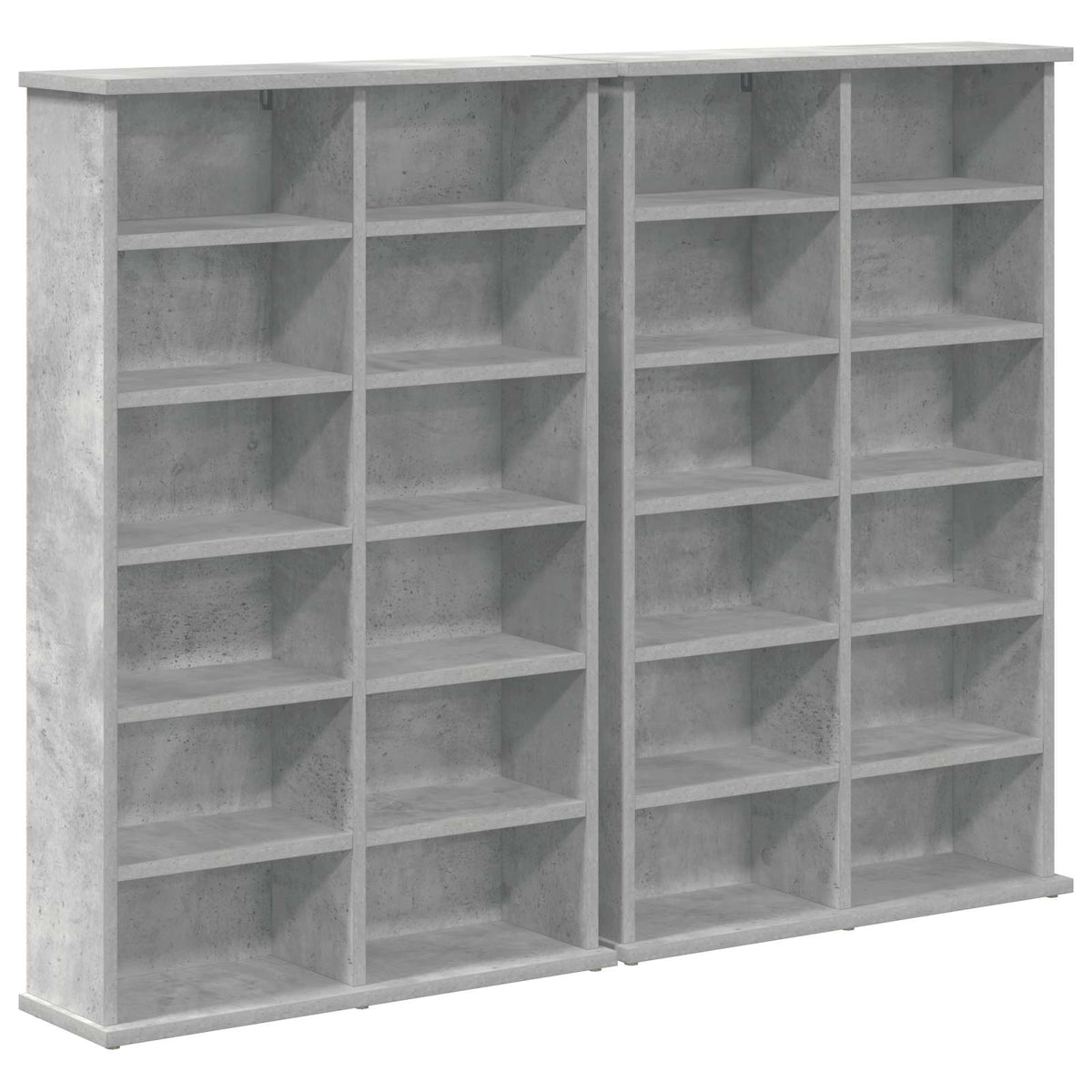 CD Cabinet Engineered Wood 60 x 17 x 92 cm Concrete grey