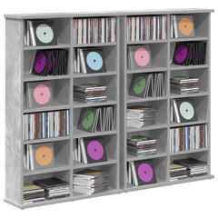 CD Cabinet Engineered Wood 60 x 17 x 92 cm Concrete grey