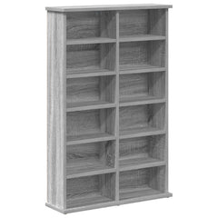 CD Cabinet 2 pcs Grey Sonoma Engineered Wood, image 4