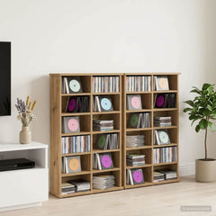 CD Cabinet 2 pcs Artisan Oak Engineered Wood