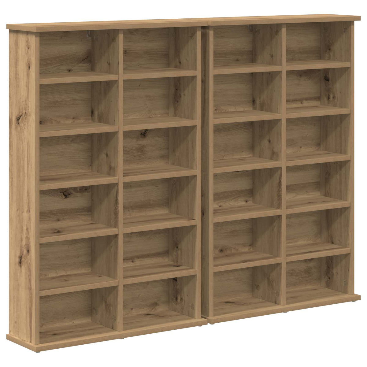 CD Cabinet 2 pcs Artisan Oak Engineered Wood, image 2