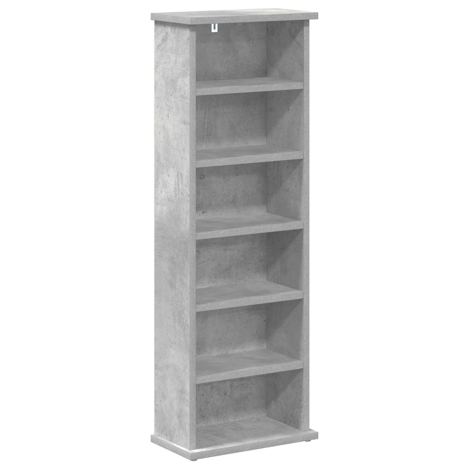 vidaXL CD Cabinet Concrete Grey 32 x 17 x 92 cm Engineered Wood 2