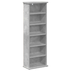 vidaXL CD Cabinet Concrete Grey 32 x 17 x 92 cm Engineered Wood 2