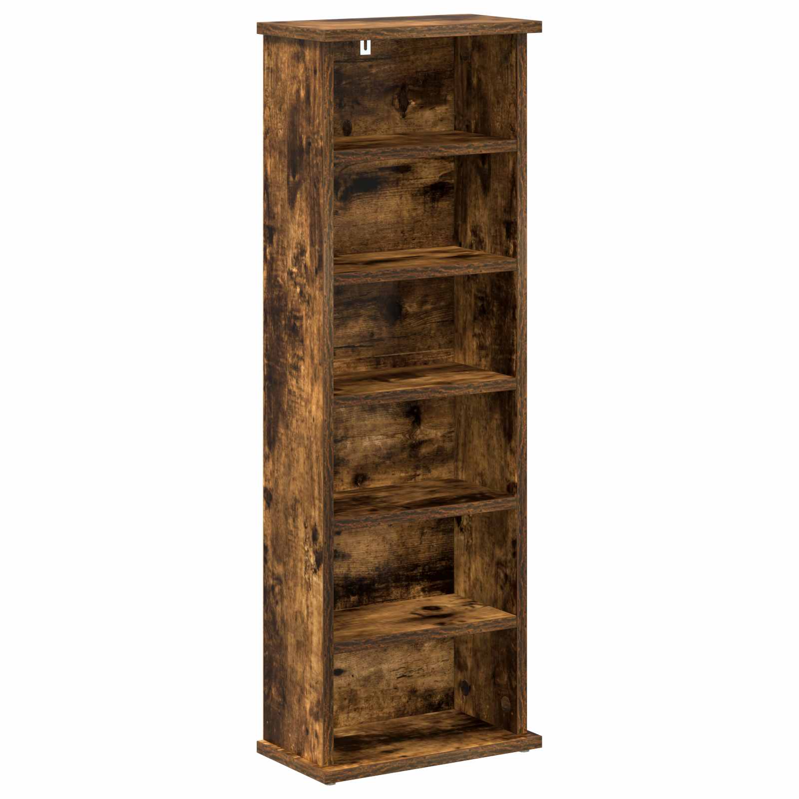 vidaXL CD Cabinet Smoked Oak 32 x 17 x 92 cm Engineered Wood 2