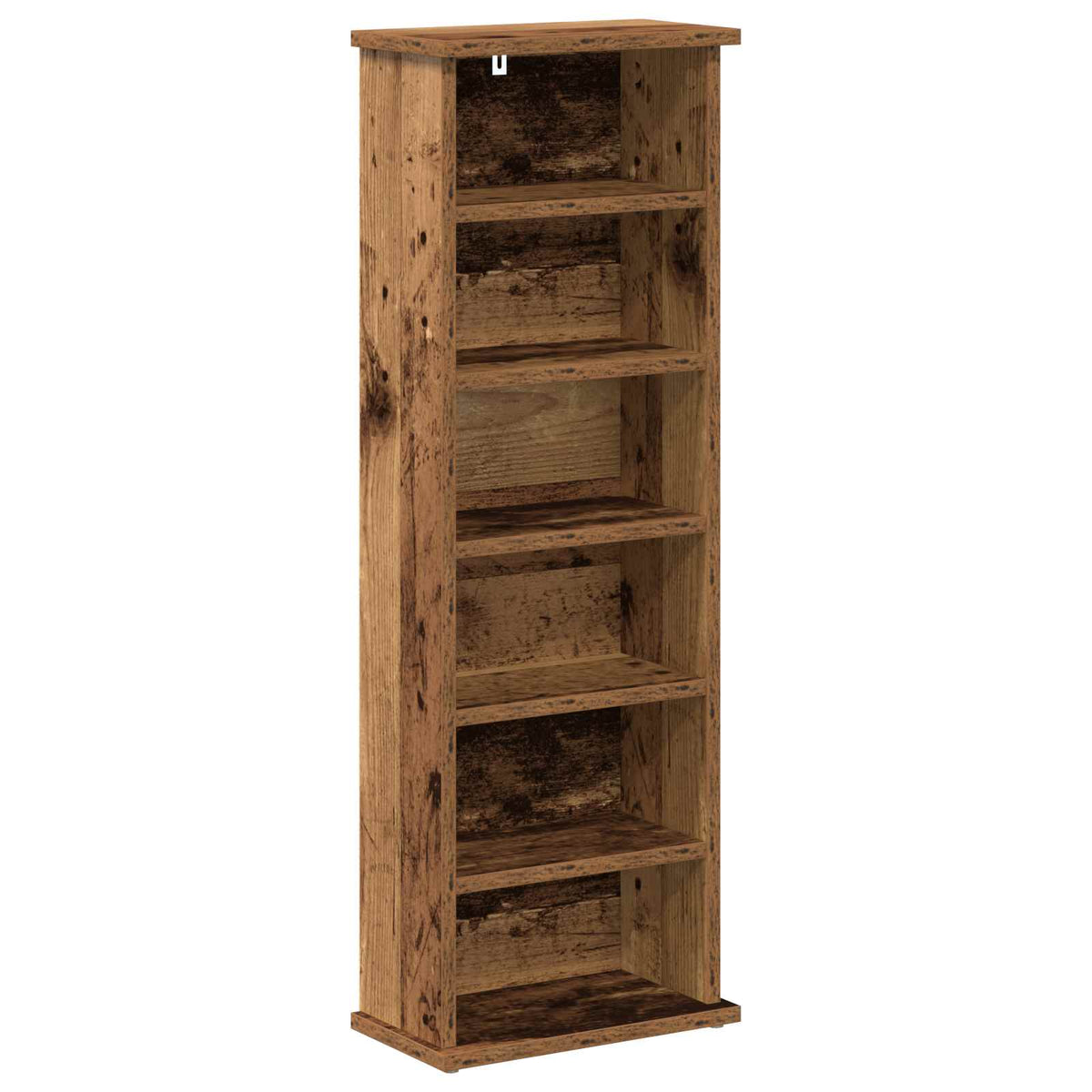vidaXL CD Cabinet Old Wood 32 x 17 x 92 cm Engineered Wood 2