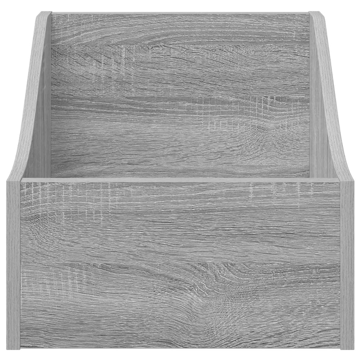 vidaXL LP Record Box Grey Sonoma 37 x 33 x 32 cm Engineered Wood 4