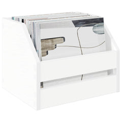 vidaXL Vinyl Album Box 2 pcs White 38 x 30 x 29 cm Engineered Wood 3