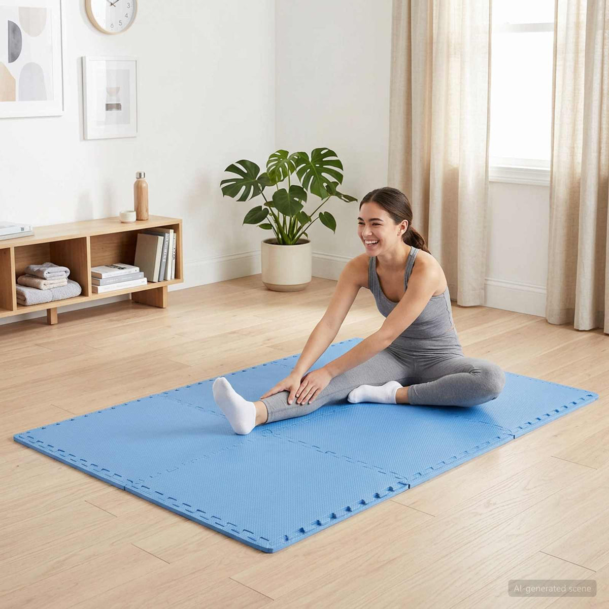 Floor Mats 50 pcs 18 m² EVA Foam Blue 14.4 m² (1 cm)
