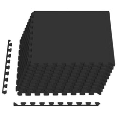 vidaXL Floor Mats 40 pcs Black 14.4 m² EVA Foam 2