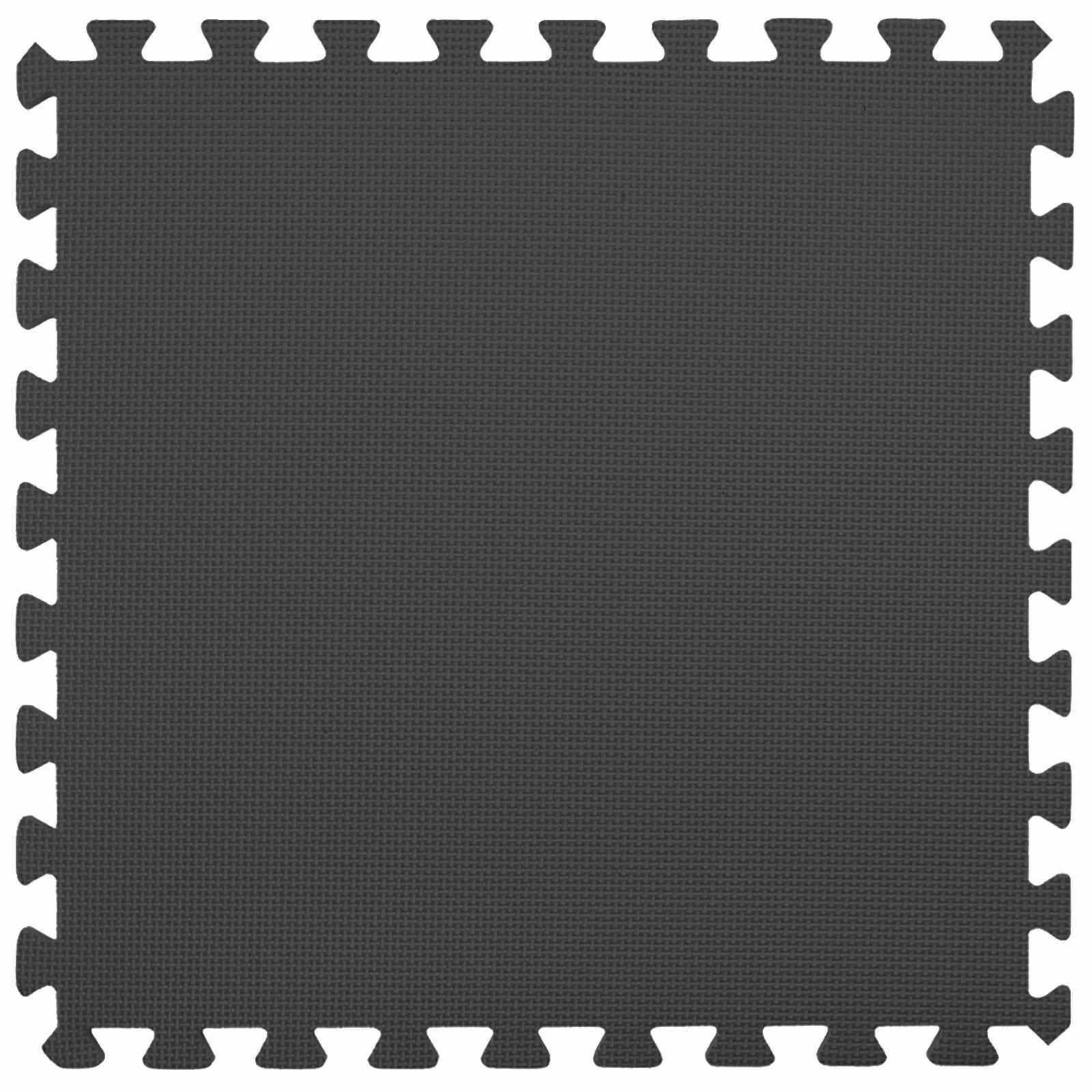 vidaXL Pool Ground Mat 16 pcs Ø 235 cm Round EVA Foam Black 5