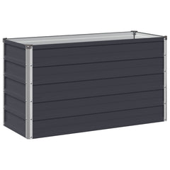 vidaXL Raised Garden Bed Anthracite 100 x 40 x 55 cm Galvanised Steel 2