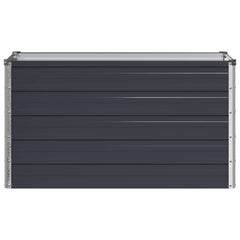 vidaXL Raised Garden Bed Anthracite 100 x 40 x 55 cm Galvanised Steel 3