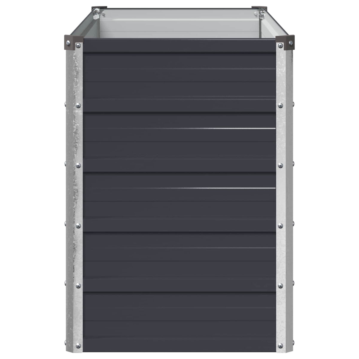 vidaXL Raised Garden Bed Anthracite 100 x 40 x 55 cm Galvanised Steel 4