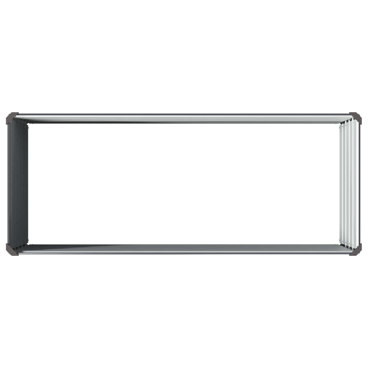 vidaXL Raised Garden Bed Anthracite 100 x 40 x 55 cm Galvanised Steel 5