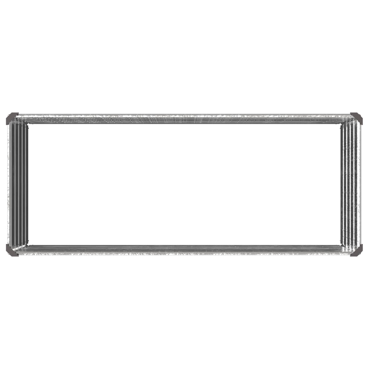 vidaXL Raised Garden Bed Galvanised Silver 100 x 40 x 55 cm 5