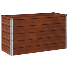 vidaXL Raised Garden Bed Weathering Steel 100 x 40 x 55 cm 2