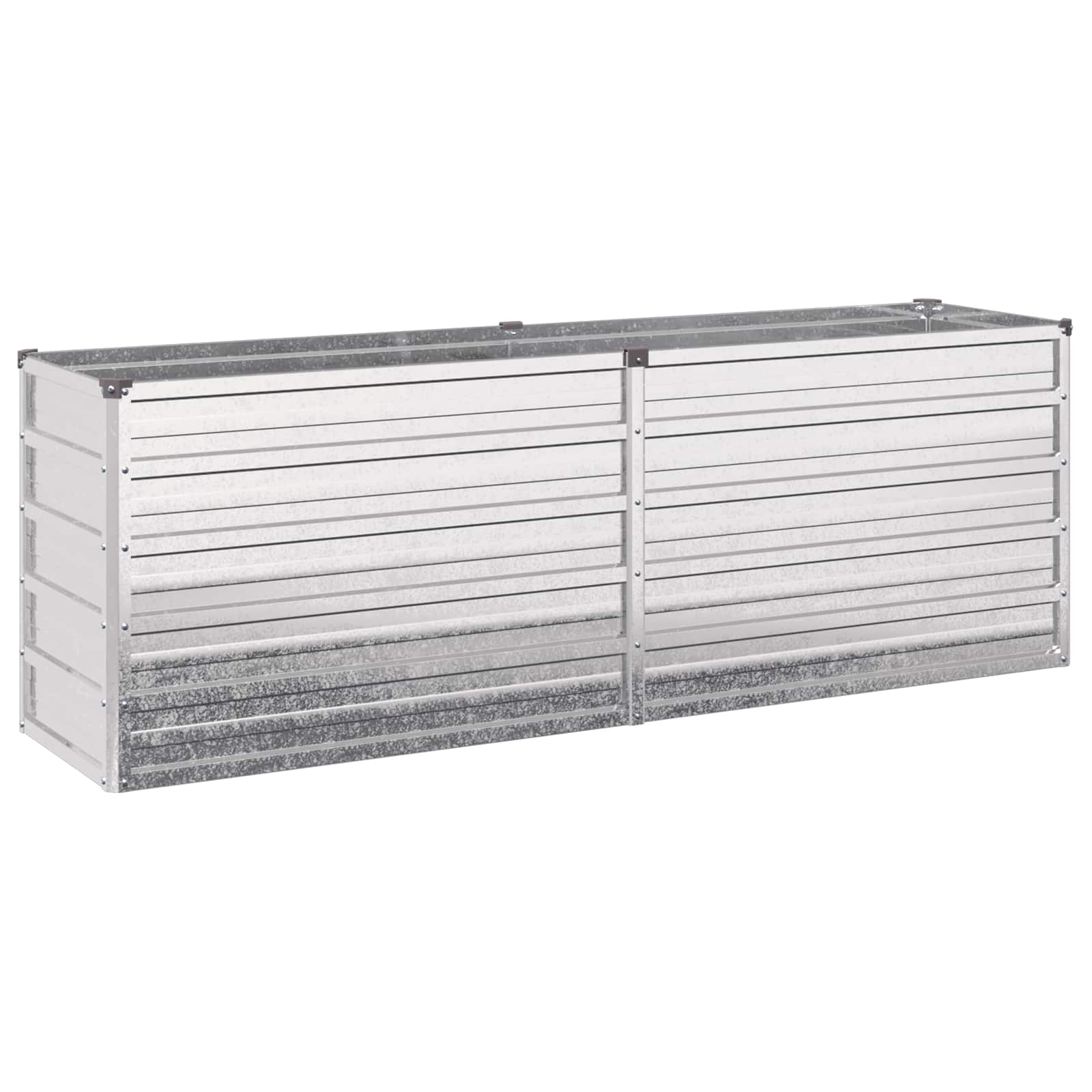 vidaXL Raised Garden Bed Silver 160 x 40 x 55 cm galvanized 2