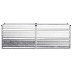 vidaXL Raised Garden Bed Silver 160 x 40 x 55 cm galvanized 3